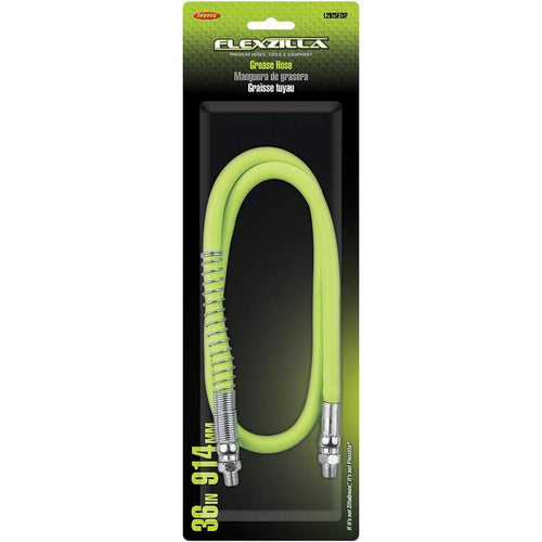 Legacy Manufacturing L2925FZSP Tuyau de graisse Flexzilla 3/16" X 36", extrémités MNPT 1/8", protection à ressort