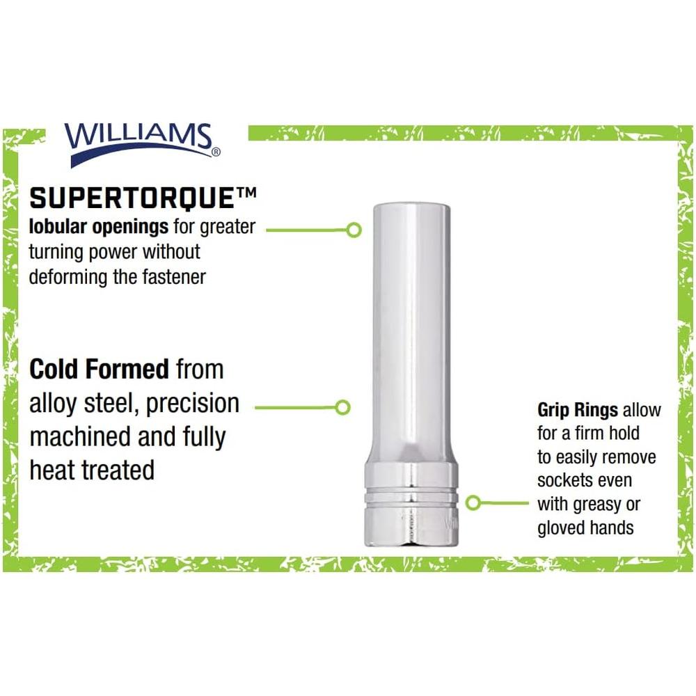 Williams JHWSD-1216 1/2 DR. PROFONDE SKT 12-PT 1/2