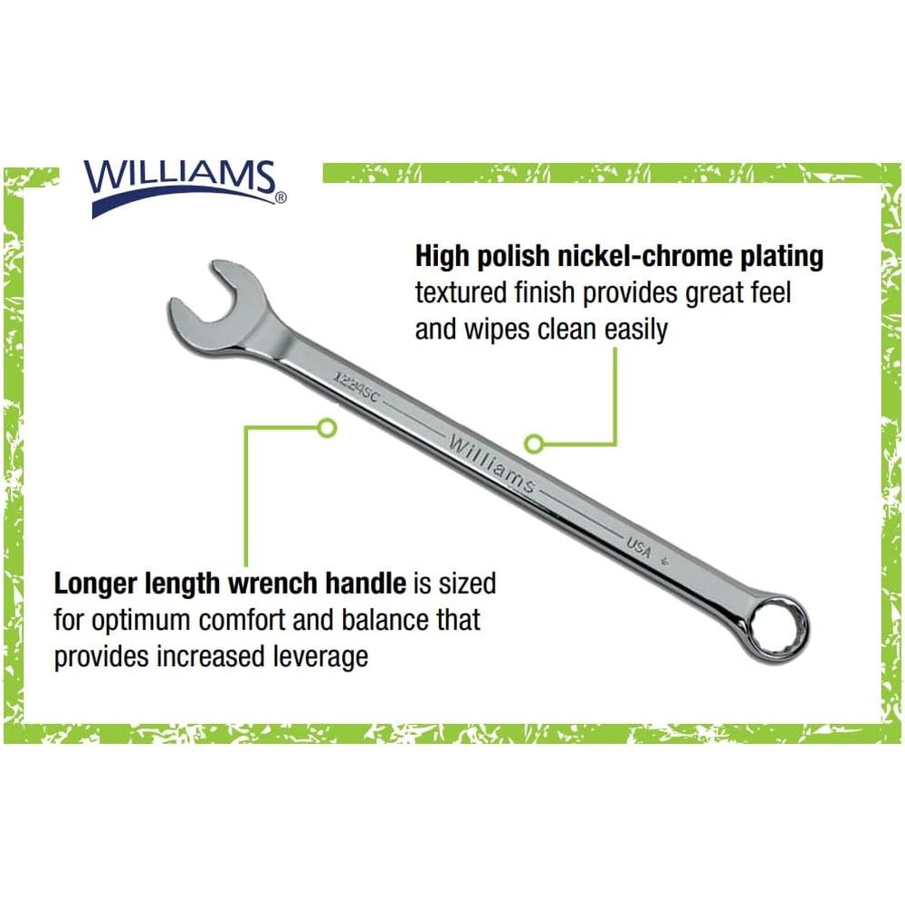 Williams JHW1238SC Super Combo Combination Wrench, 1-3/16"