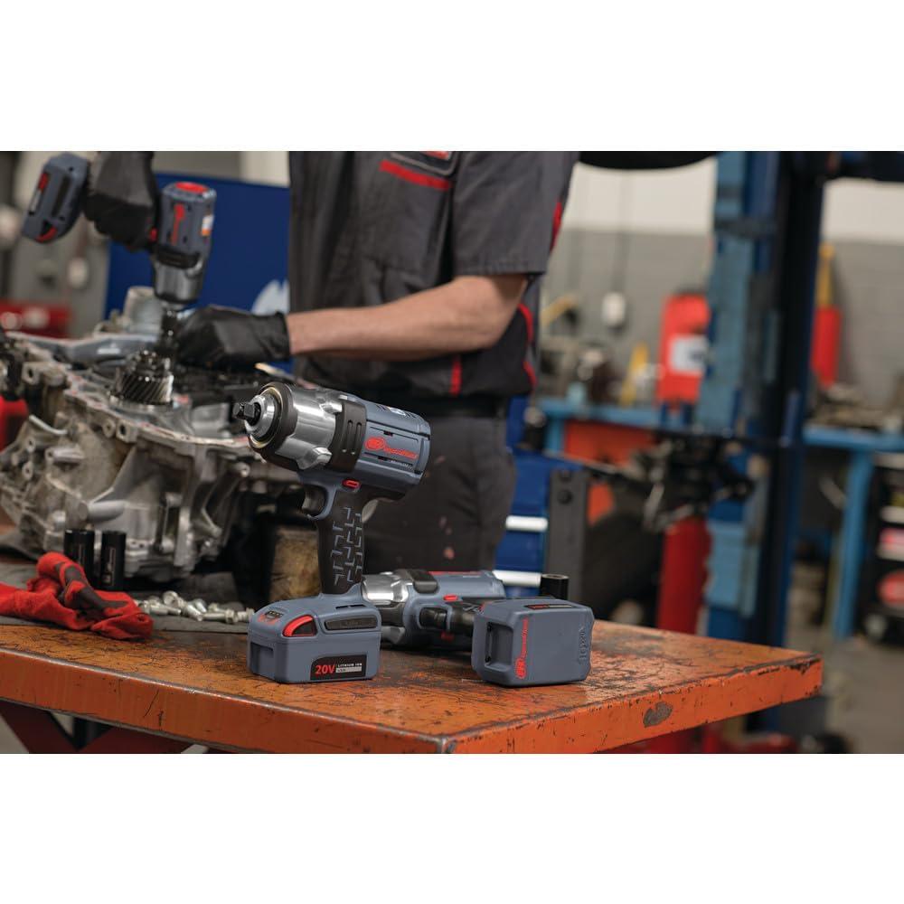 Ingersoll Rand W7152-K22 20V High Torque 1/2 Inch Drive Cordless Impact Wrench, 2 Battery Kit