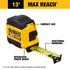 Mètre à ruban DeWalt DWHT38125S série compacte atomique de 25 pieds