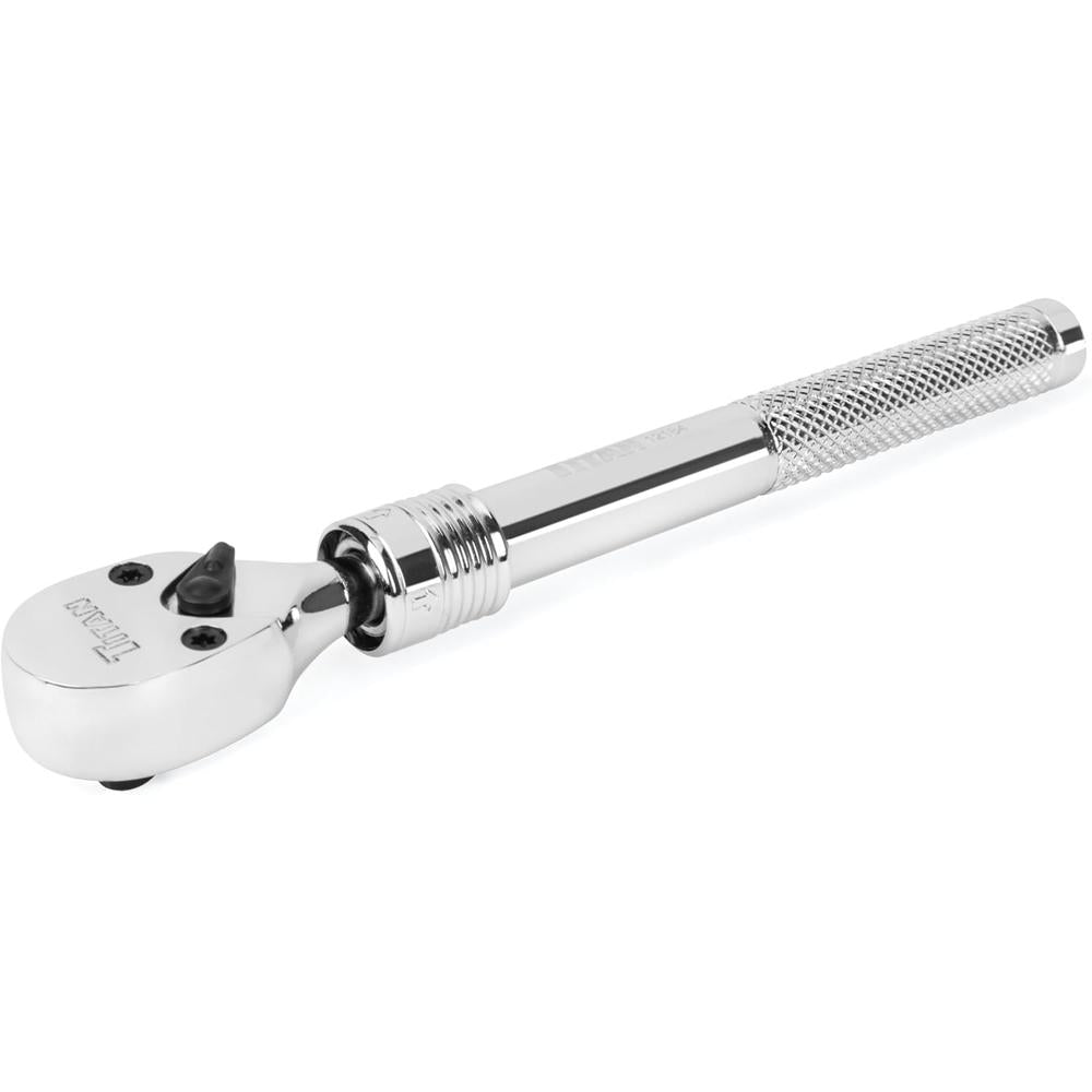 Titan Tools 12184 1/4" Drive Extendable Reversible Ratchet, Extends From 12-1/4" To 17-3/4", 72-Tooth