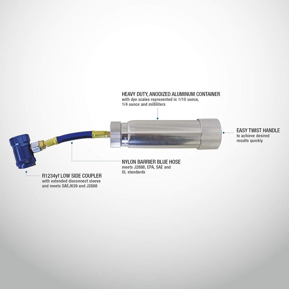 Mastercool 53123-YF R1234YF Refillable Dye/Oil Injector (Without Dye/Oil)