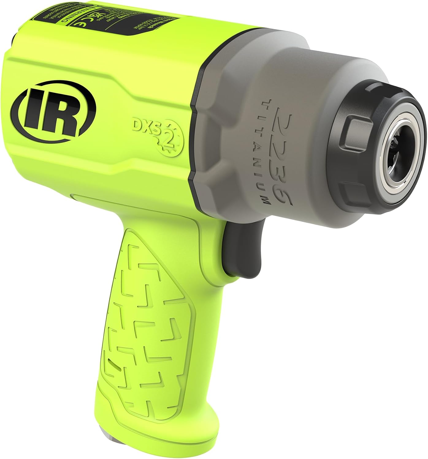 Ingersoll Rand 2236QTIMAX-G Green 1/2" Dr. Std. Anvil Quiet Impact Wrench with DXS Drive Xchange System, 1500 Ft-lb, 7500 RPM