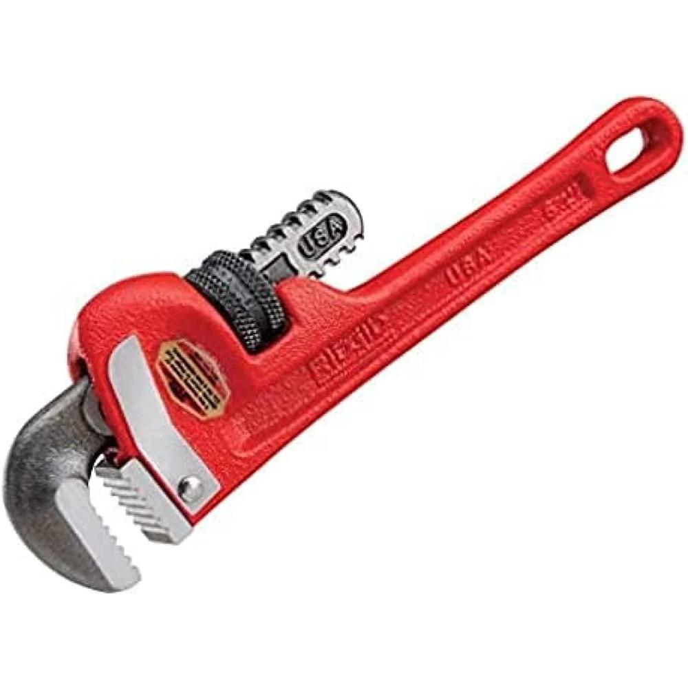 RIDGID 31010 Model 10 Heavy-Duty Straight Pipe Wrench, 10-inch Plumbing Wrench