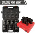 Sunex Tools 4667 3/4" Dr Truck Pinion Locknut Impact Socket Set