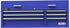 Homak BL02054602 54" Pro 2 6-Drawer Top Chest - Blue