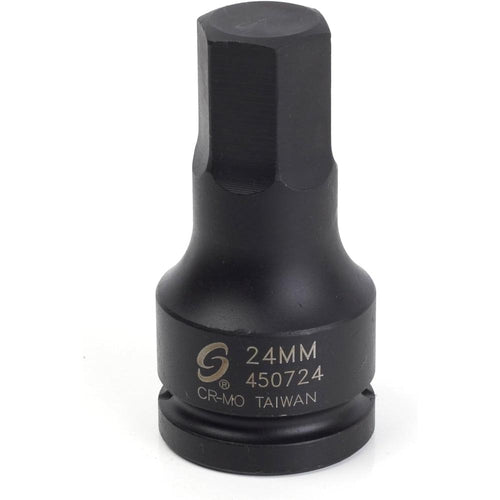 Sunex 450724 3/4-Inch Drive 24-mm Hex Driver Impact Socket