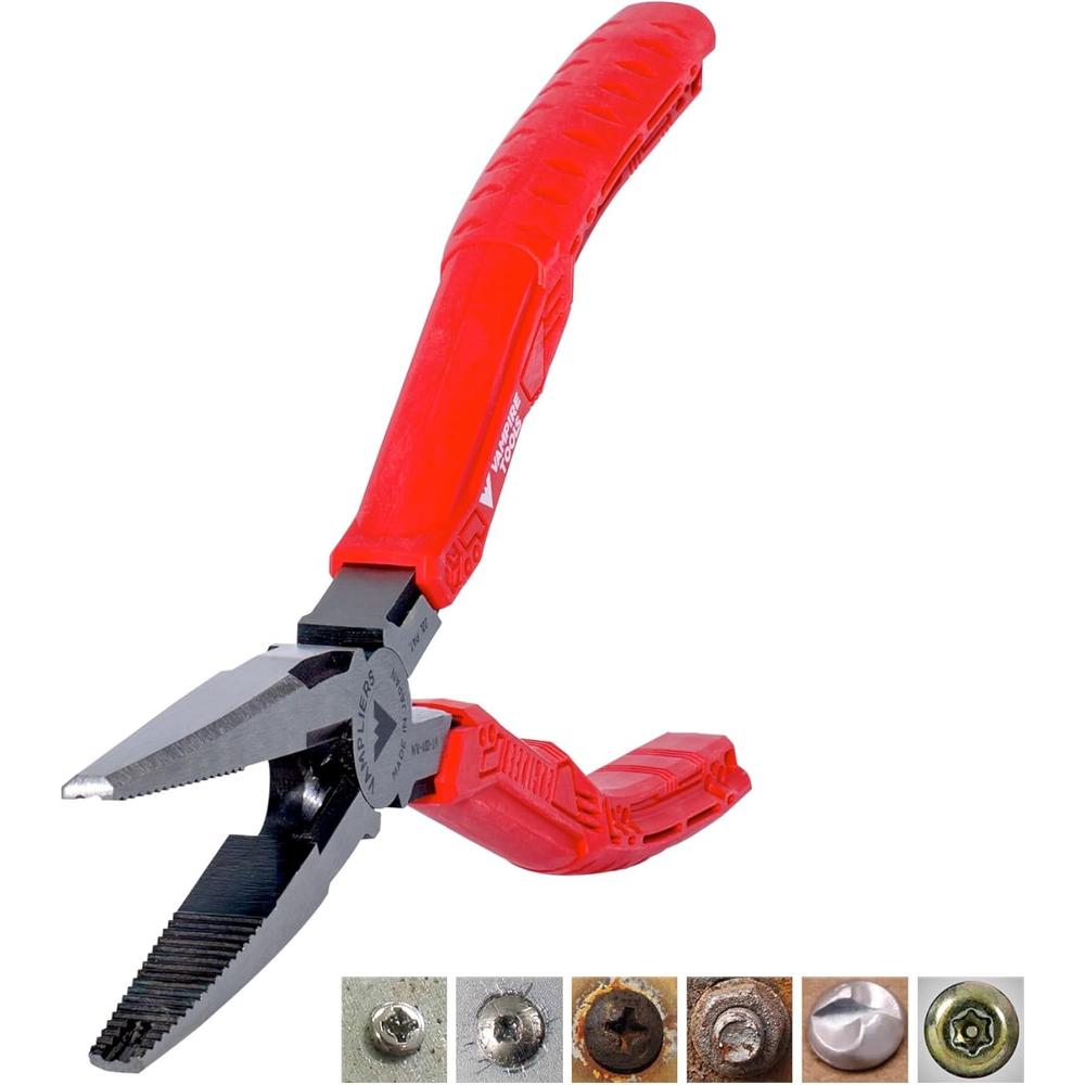 Vampire Tools VT-001-7LN Vampliers Long Nose 7.5" Screw Extraction Pliers