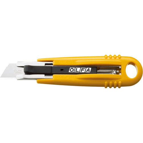 OLFA 9048 SK-4 Semi Automatic Self Retracting Safety Knife. Standard. Yellow