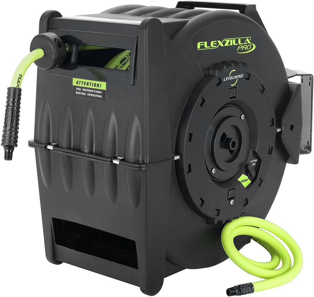 Legacy Manufacturing 1/2" x 50' Retractable Air Hose Reel LEGL8335FZ Industrial Products & Tools