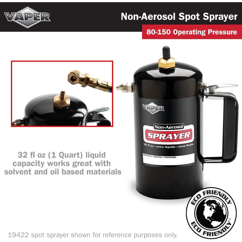 Titan Tools 19423 NON-AEROSOL REFILLABLE SPRAYER (ORANGE), 32 OZ, 80-150 PSI