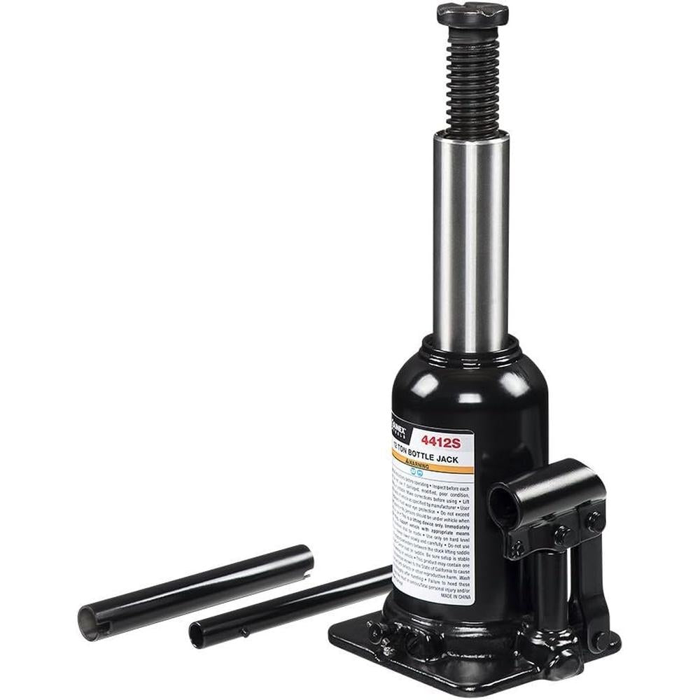 Sunex Tools 4412S Fully Welded Heavy Duty 12 Ton Short Bottle Jack,