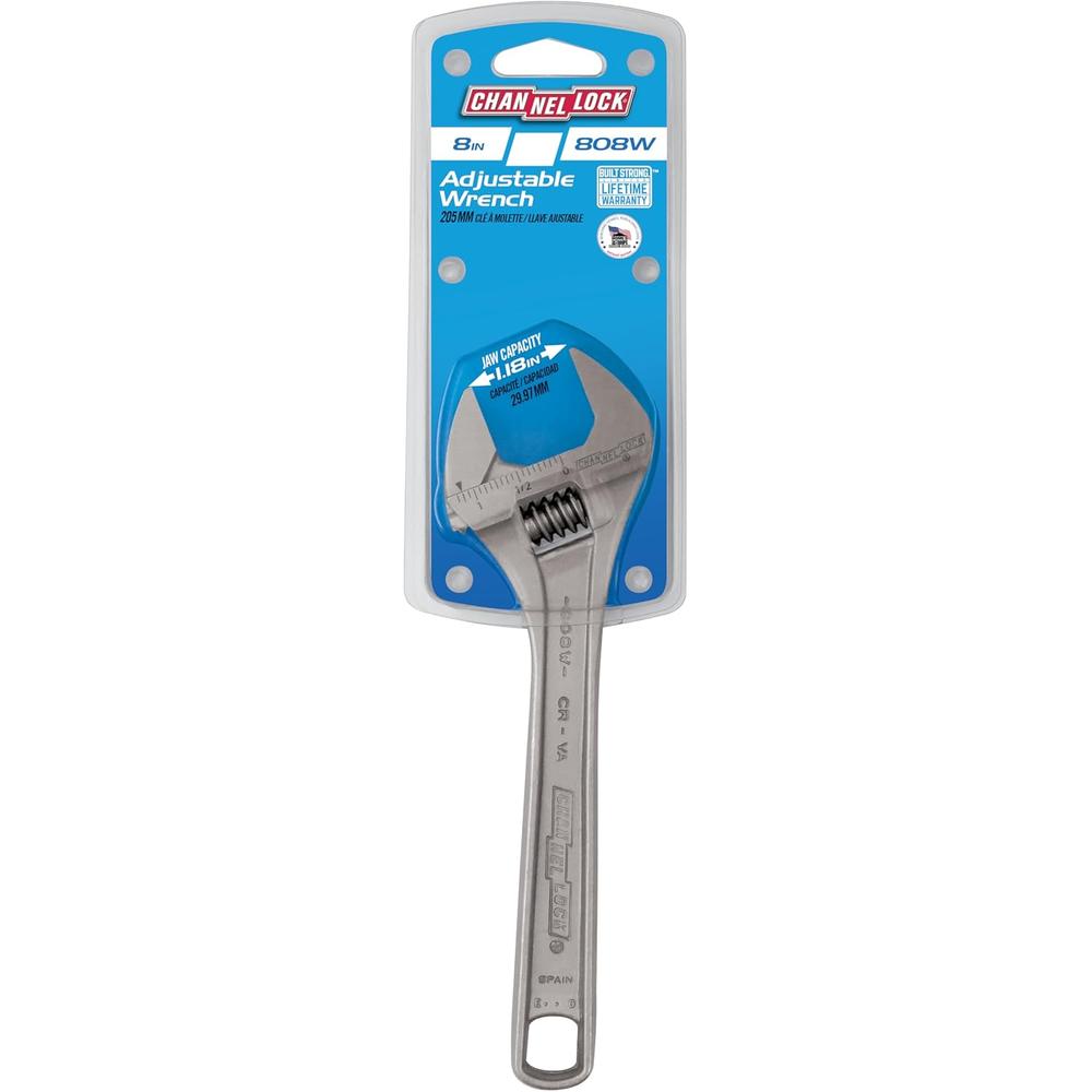 Channellock 808W 8" Adj Wrench
