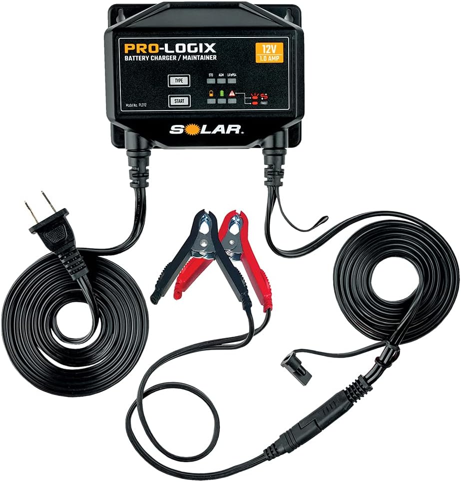 Clore Automotive PL2112 12 VOLT, 1.0 AMP FULLY AUTOMATIC BATTERY CHARGER/MAINTAINER