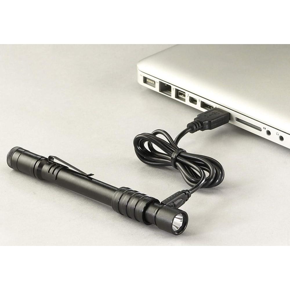 Streamlight 66133 Stylus Pro Lampe stylo rechargeable USB avec adaptateur secteur 120 V et étui