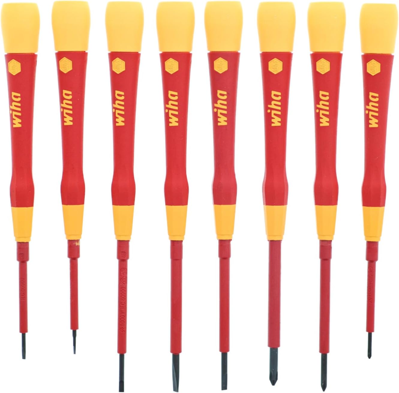 Wiha Tools 32088 8 Piece Insulated PicoFinish Precision Screwdriver Set