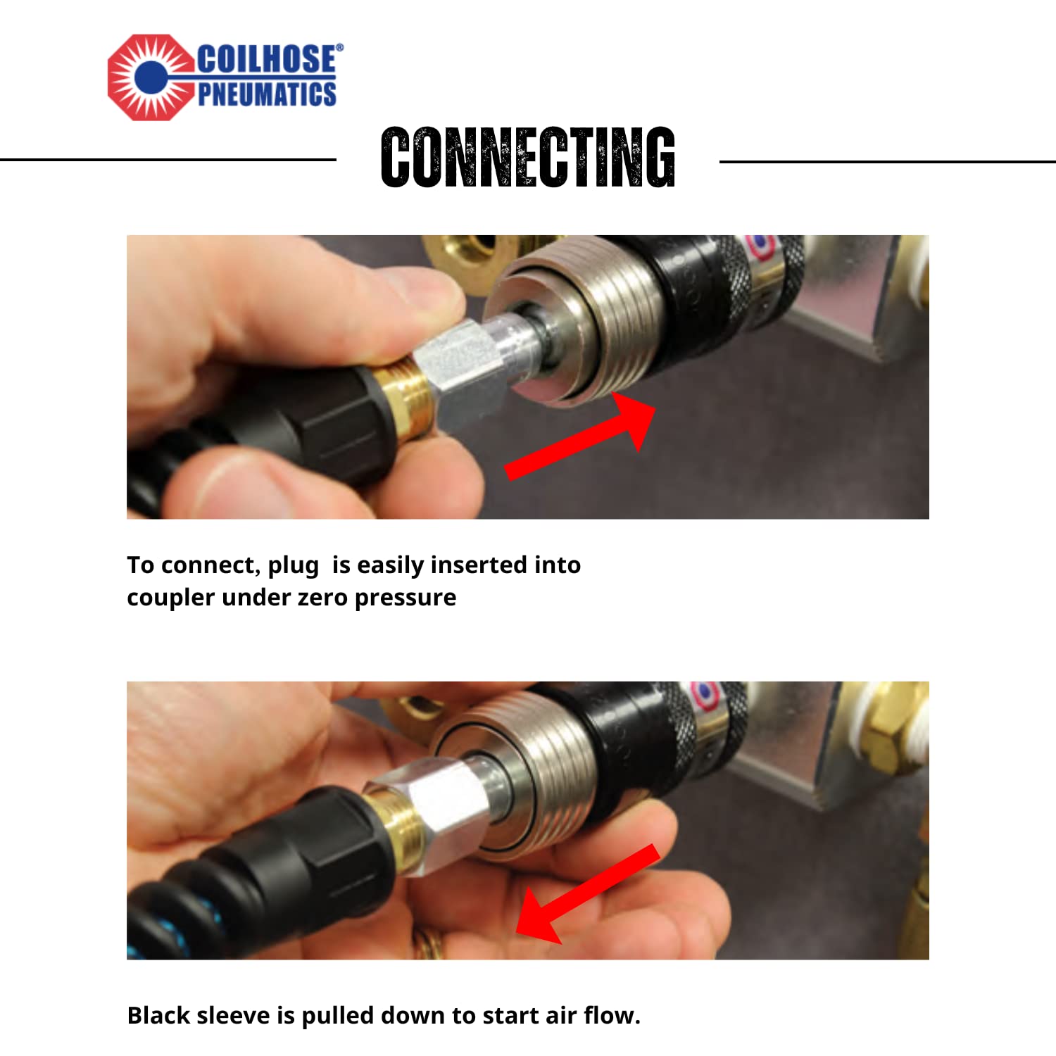 Coilhose Pneumatics 150USE 5-In-1 Automatic Safety Exhaust Coupler 1/4" Body, 1/4" FPT