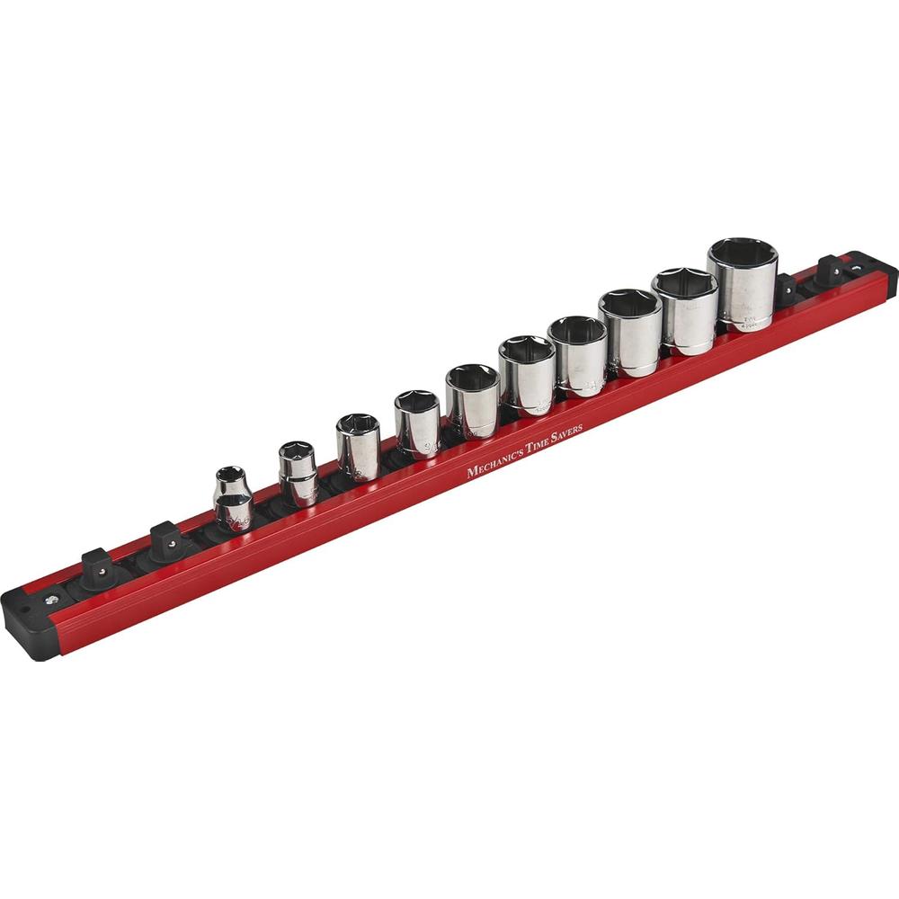 Gain de temps du mécanicien LAS38 3/8" Dr. 1-Row Lock-A-Socket Rail