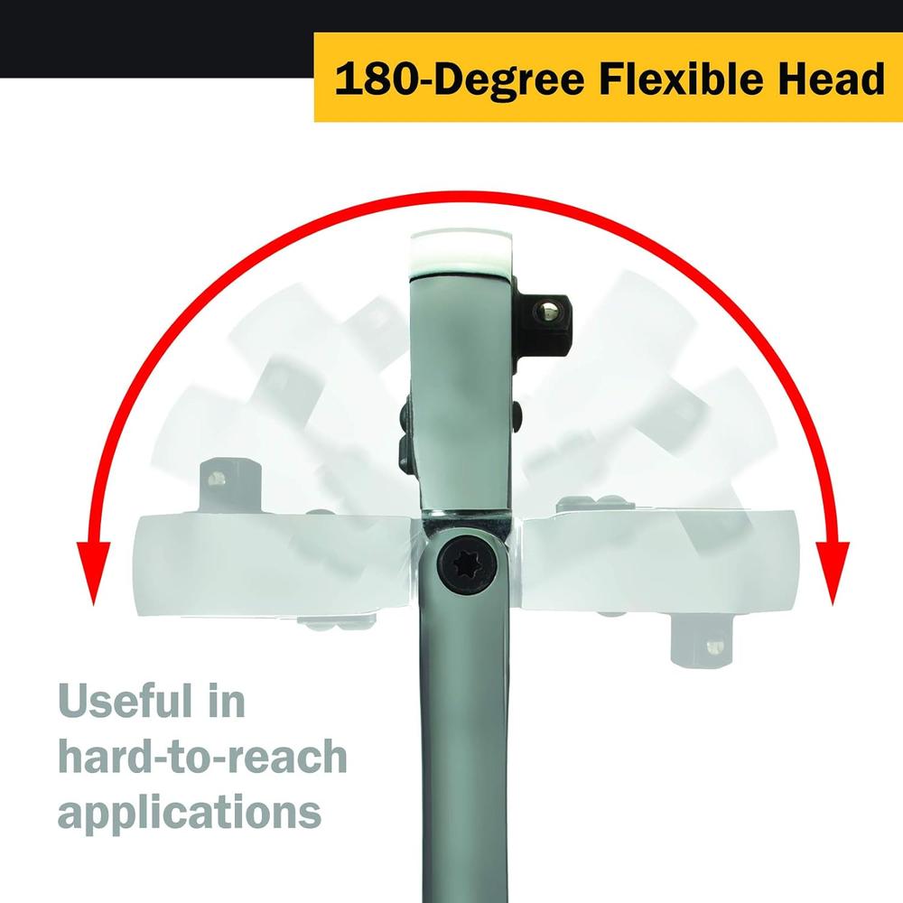 Titan Tools 11300 1/4IN DR 12IN X LONG FLEX-HEAD