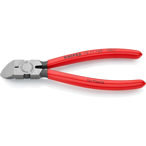 Knipex 72 11 160 Diagonal Flush Cutter for Plastics, 45 Degree Angle