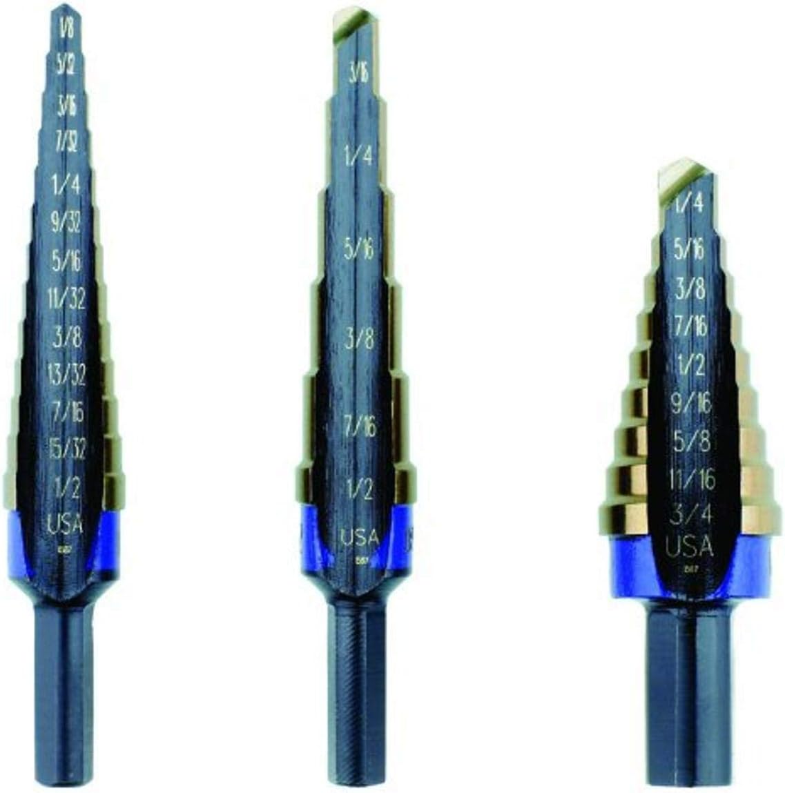 Irwin Tools 10502CB STEP DRL COBALT SET 'C1 C2 C3'