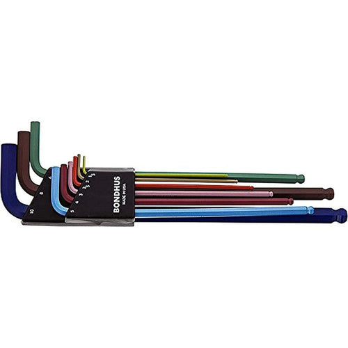 Bondhus 69699 Lot de 9 stylos à bille ColorGuard 1,56 - 10 mm