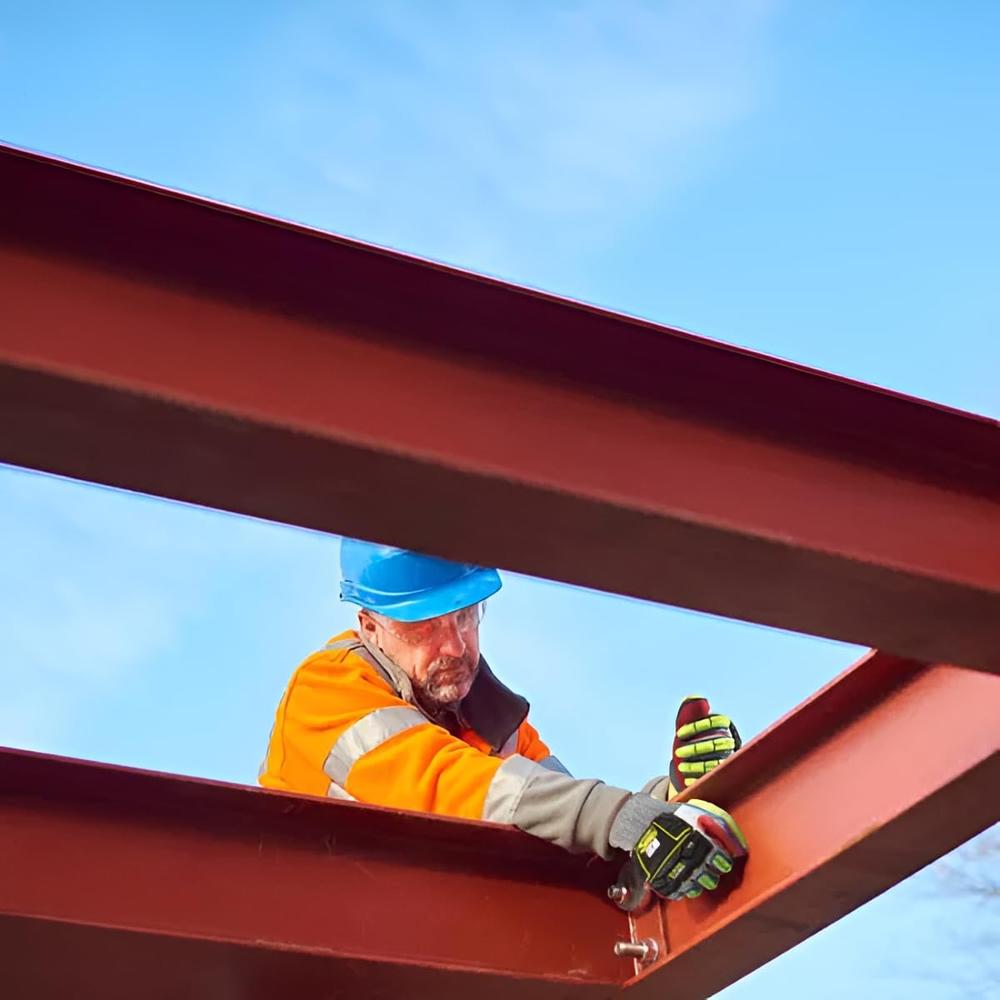 Ringers Gloves 065T-10 Gants de protection contre les chocs enduits de nitrile - Grand