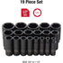 Sunex Tools 2641 1/2 in. Drive Deep Impact Socket Set, 19 pieces, SAE, 3/8" - 1-1/2", Cr-Mo Alloy Steel, Radius Corner Design, Dual Size Markings, Heavy Duty Storage Case