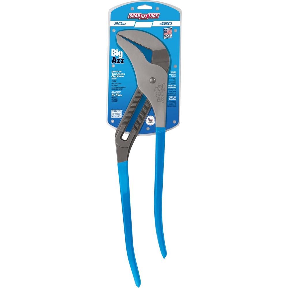 Channellock 480 20" BIGAZZ® Straight Jaw Tongue & Groove Pliers