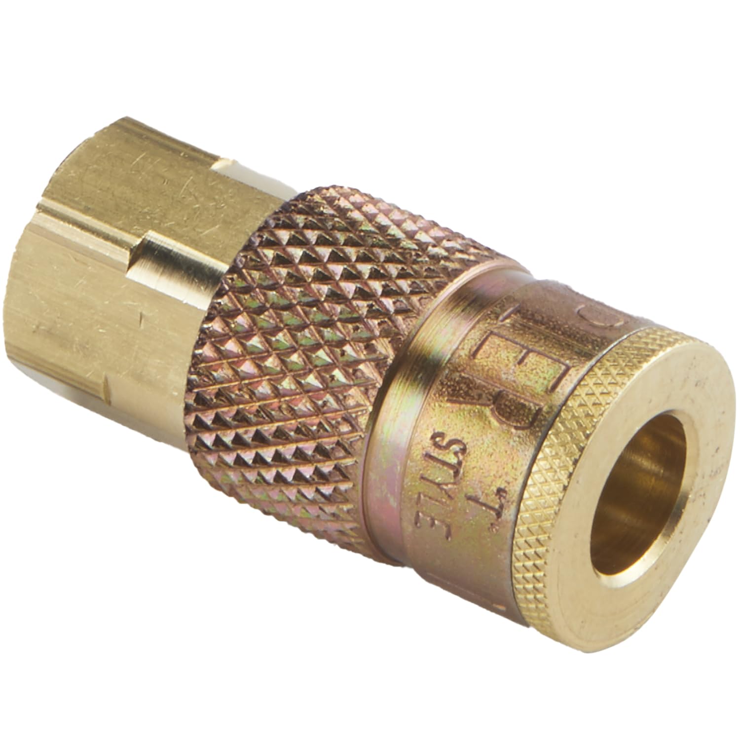 Milton S-785 1/4" FNPT Female T-Style Air Compressor Quick Connect Fitting Coupler, Single