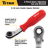 Titan Tools 85512 2-PC. MERITOR BRAKE SLACK ADJUSTING FORK-END TOOL AND 5/16" DOUBLE SQUARE RATCHET WRENCH KIT