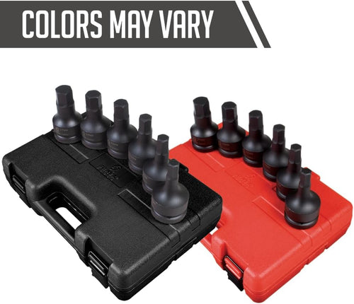 Sunex 5607 1" Drive Metric Hex Driver Set. 6 piece