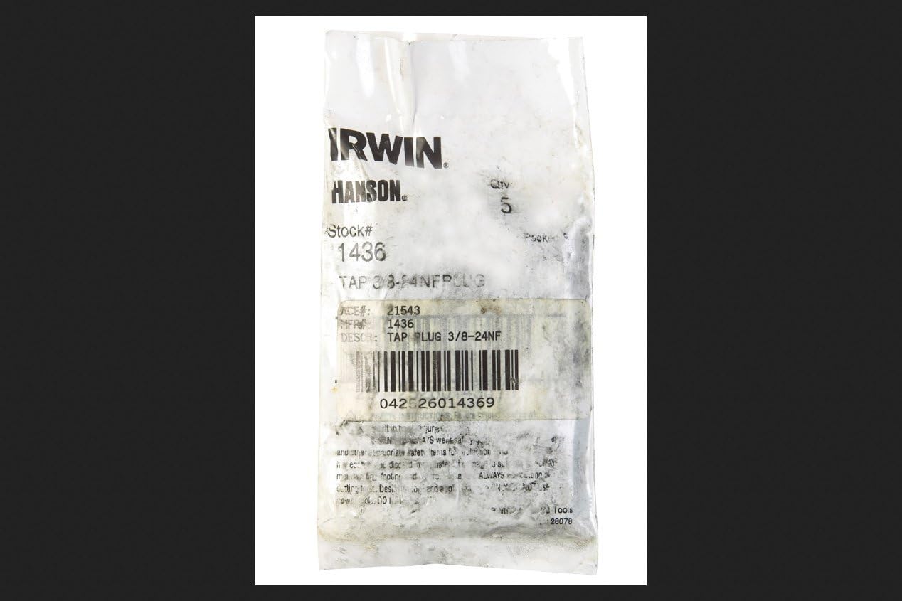 Irwin Tools 1436 TAP 3/8"-24NF PLUG