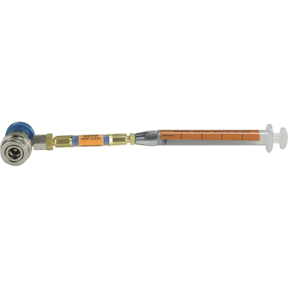 Robinair 18490 SYRINGE-TYPE R134A OIL INJECTOR, POE-LABELED FOR HYBRID & ELECTRIC VEHICLES