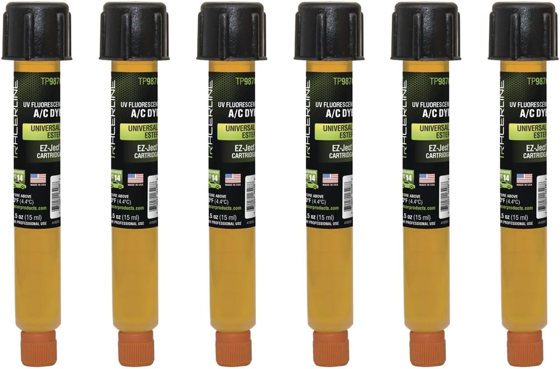 Tracerline TP9870-P6 EZ-JECT A/C COLORANT POUR UNIVERSEL/ESTER, CARTOUCHE 0,5 OZ (15 ML)