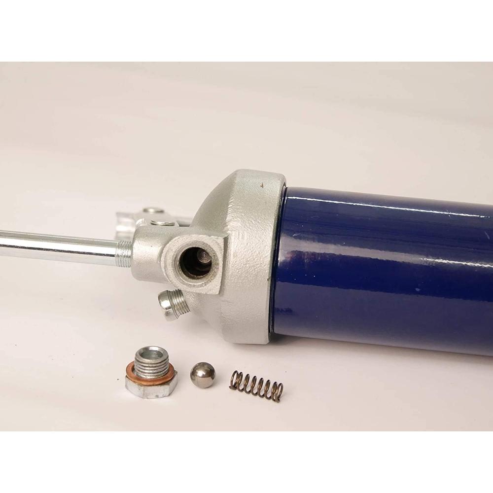 Lincoln 1147 Heavy Duty Lever-Action Manual Grease Gun with 18-inch Whip Hose and Dual Lip Follower to Prevent Grease Bypass