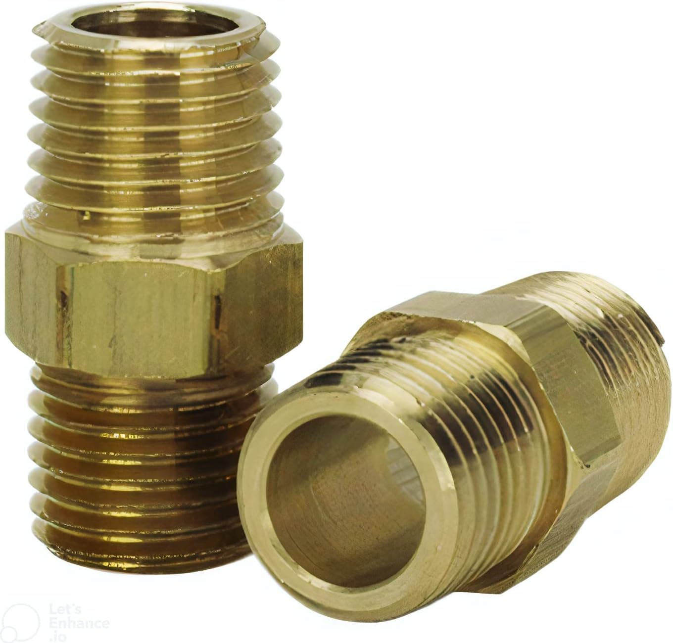 Milton Industries S-646 1/4" MNPT Hex Nipple - Pack of 2