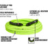 Legacy Manufacturing HFZP1450YW2 Flexzilla Pro Air Hose, 1/4" X 50', 1/4" MNPT Fittings