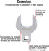 Sunex 9721A 14 Pc 1/2" Dr. Jumbo SAE Crowfoot Wrench Set CRV