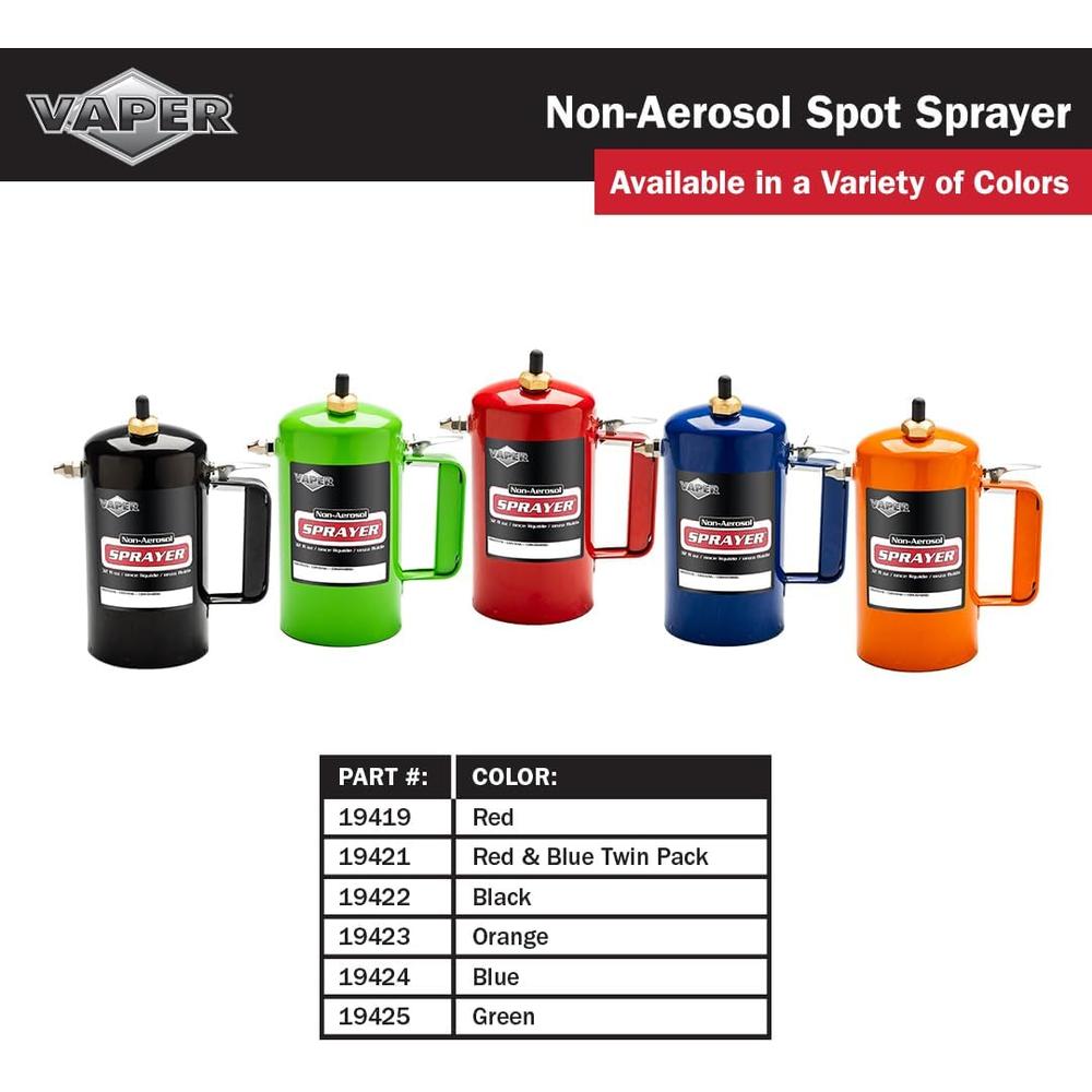 Titan Tools 19423 NON-AEROSOL REFILLABLE SPRAYER (ORANGE), 32 OZ, 80-150 PSI