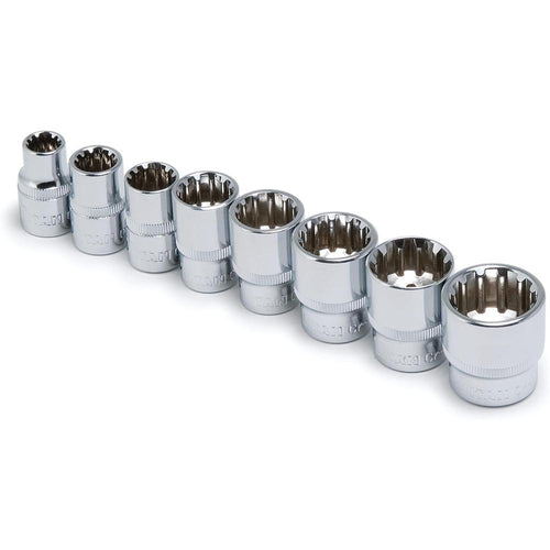 Titan Tools 15202 8 Pc. 3/8 In. Drive Metric Spline Set