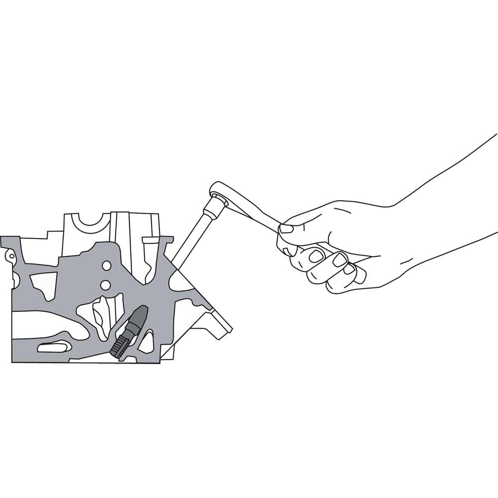 Lisle 20020 Chasseur de bougies d'allumage à accès limité