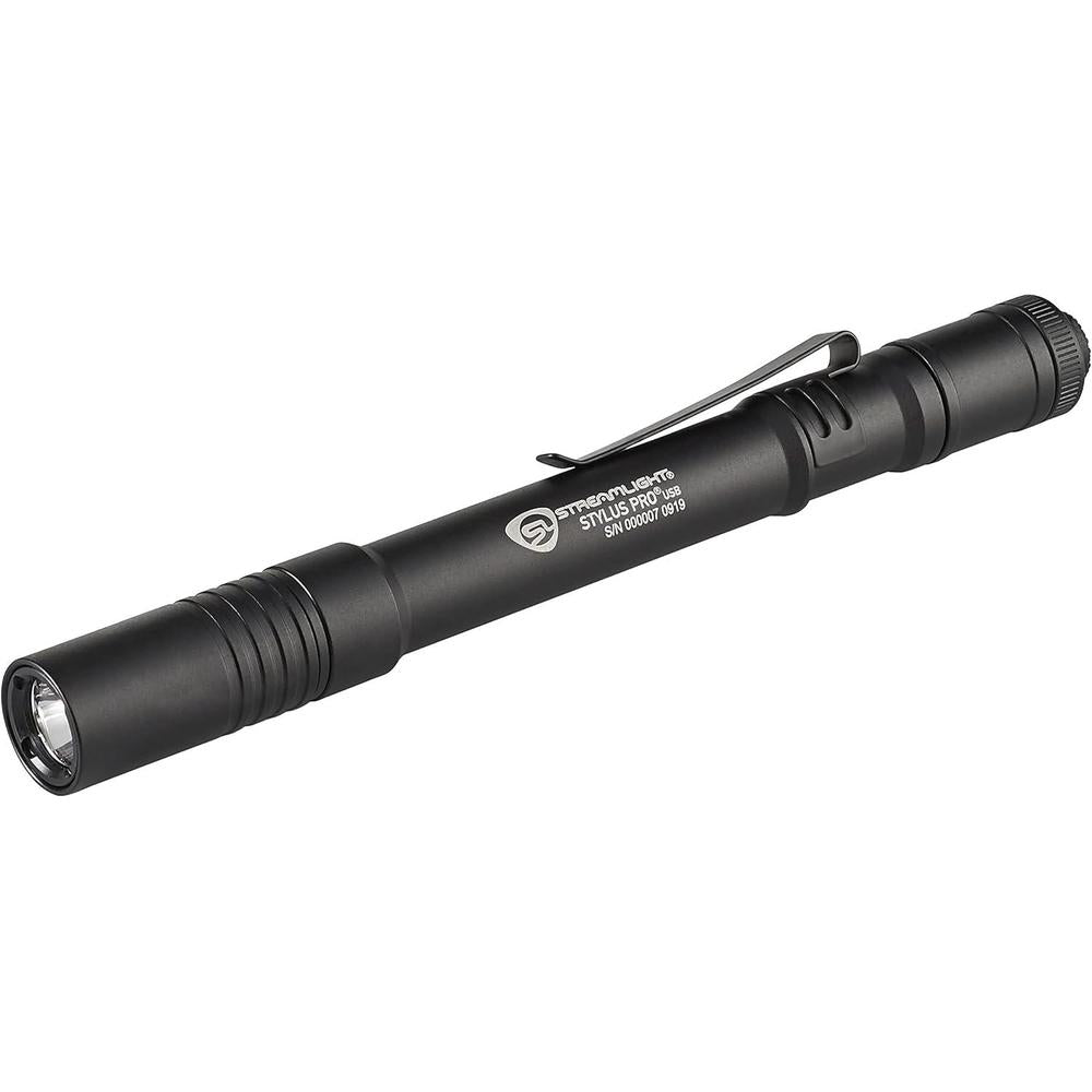 Streamlight 66133 Stylus Pro Lampe stylo rechargeable USB avec adaptateur secteur 120 V et étui