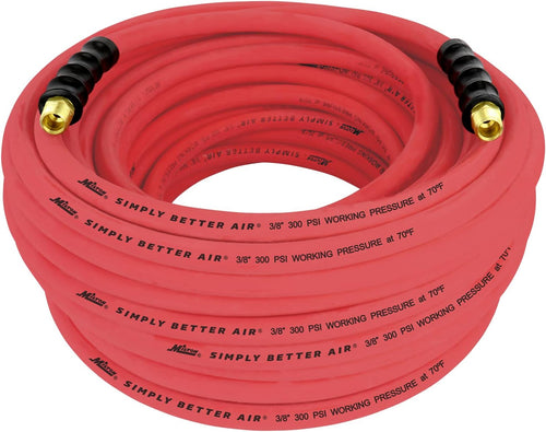 Milton Industries ULR3810038 TUYAU À AIR EN CAOUTCHOUC ULTRA LÉGER 3/8" X 100' AVEC EXTRÉMITÉS 3/8" NPT