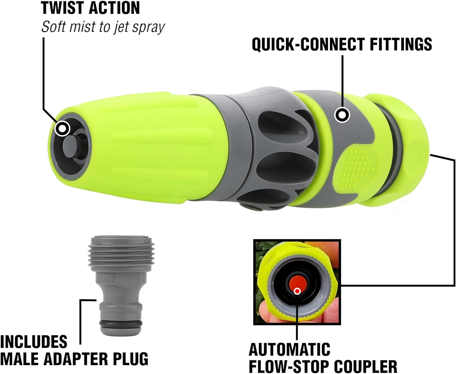 Legacy Manufacturing HFZGAK02 Flexzilla Garden Hose Nozzle Kit, 3-Piece