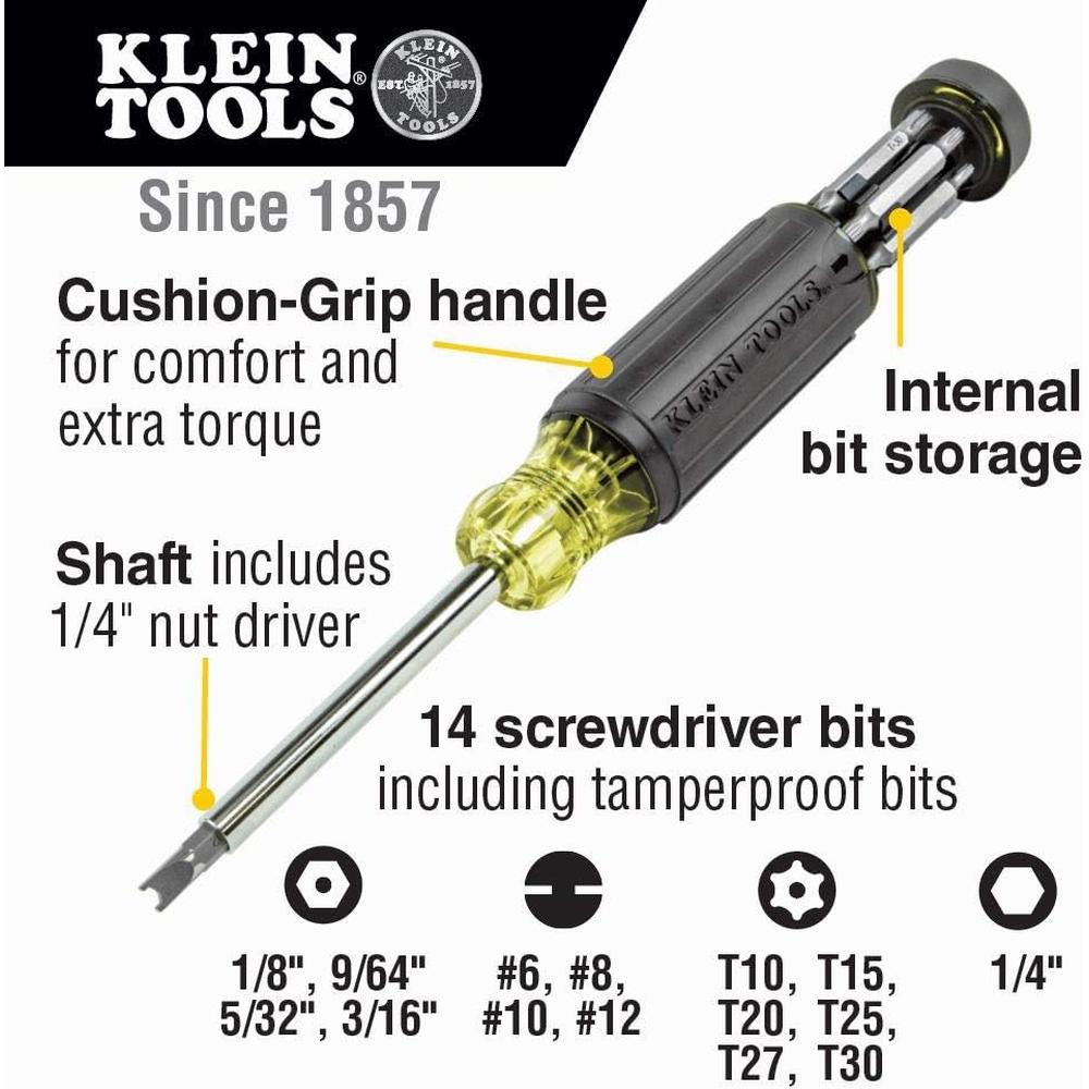 Klein Tools 32291 15IN1 TAMPERPROOF MB SCRWDRVER