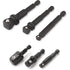 Titan Tools 12001 6-PC 1/4", 3/8", 1/2" DRIVE STUBBY ET WOBBLE DOUILLE ADAPTATEUR ENSEMBLE, TIGE 1/4"