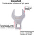 Sunex Tools 9730A - 8-Piece 1/2" Drive Jumbo Metric Crowfoot Wrench Set
