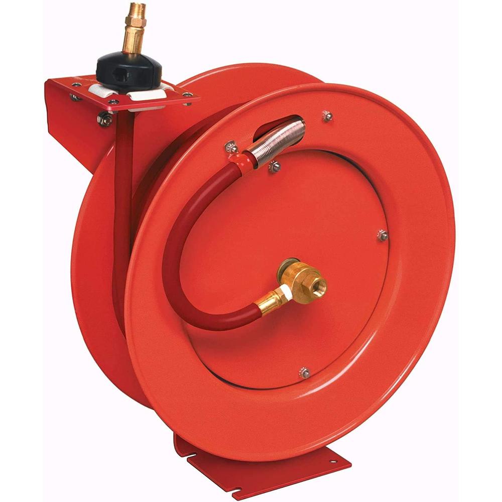 New 83753 Lincoln Retractable Air Hose Reel w/ 50 ft of 3/8" Air Hose (50' Hose)
